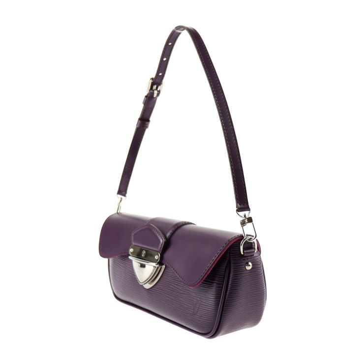Louis Vuitton Pochette Montaigne Shoulder Bag M5929K Leather Cassis Silver — view 2