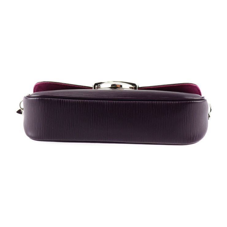 Louis Vuitton Pochette Montaigne Shoulder Bag M5929K Leather Cassis Silver — view 4