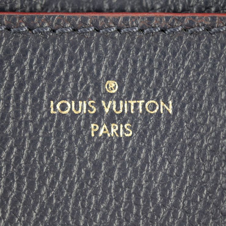 Louis Vuitton Blanche BB Handbag Leather Marine Rouge Gold Hardware — view 9