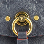 Louis Vuitton Blanche BB Handbag Leather Marine Rouge Gold Hardware — view 6