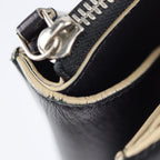 Louis Vuitton City Steamer MM Handbag Leather Black Multicolor Silver — view 5