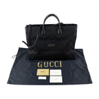 Gucci Off The Grid Tote Bag Nylon Leather Black GG — view 9