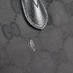 Gucci Off The Grid Tote Bag Nylon Leather Black GG — view 6