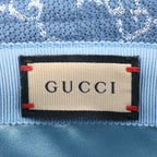 Gucci GG Lame Bucket Hat 71% Wool 17% Nylon 12% Metal Fiber Blue Silver — view 7