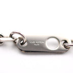 Louis Vuitton Pendant Globe Necklace Metal Silver Rhinestone — view 8