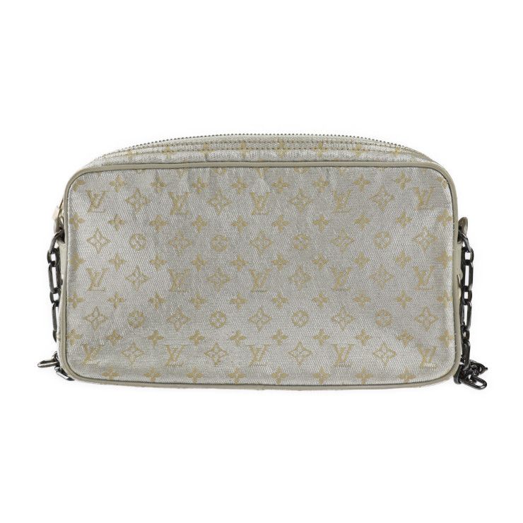 Louis Vuitton Mckenna Handbag Canvas Leather Silver Gold Hardware — view 3