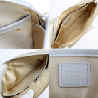 Louis Vuitton Mckenna Handbag Canvas Leather Silver Gold Hardware — view 9