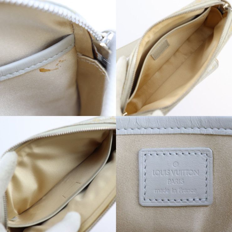 Louis Vuitton Mckenna Handbag Canvas Leather Silver Gold Hardware — view 9
