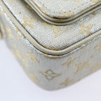 Louis Vuitton Mckenna Handbag Canvas Leather Silver Gold Hardware — view 5