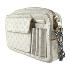 Louis Vuitton Mckenna Handbag Canvas Leather Silver Gold Hardware — view 2