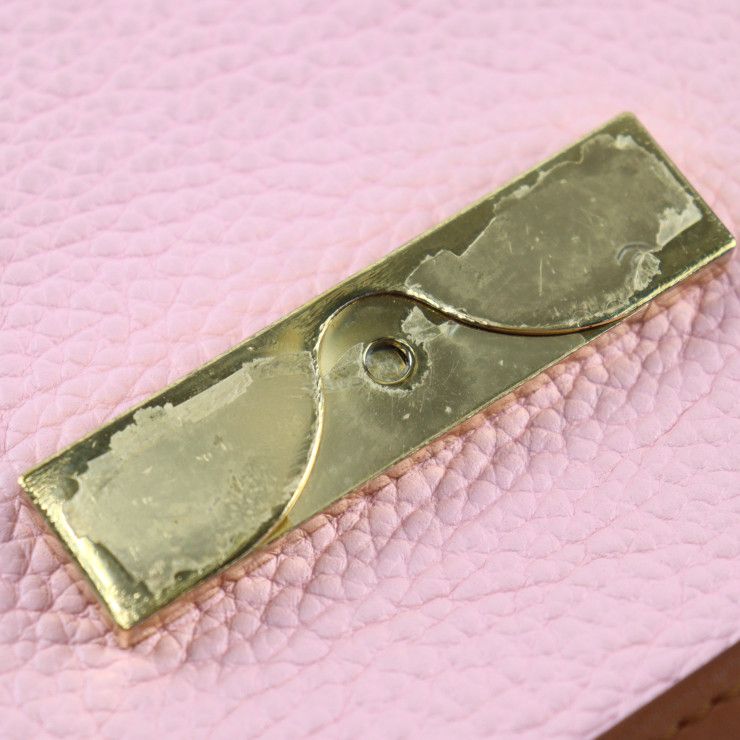 Louis Vuitton Dauphine Mini Shoulder Bag Taurillon Leather Brown Pink — view 8