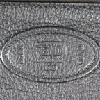 Fendi By-the-way Business Bag 7 Va458 Leather Black Blue Yellow Silver Hardware — view 9