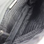 Prada Messenger Bag Shoulder 2 Vd951 Nylon Black Leather Silver Hardware — view 8