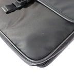 Prada Messenger Bag Shoulder 2 Vd951 Nylon Black Leather Silver Hardware — view 6
