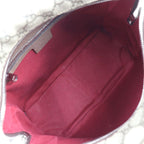 Gucci Shoulder Bag Leather Beige Brown Silver Hardware GG Supreme — view 7