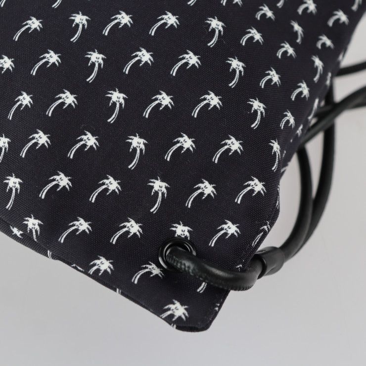 Saint Laurent Paris Backpack Daypack Hpq4 E 1070 Canvas Lambskin Black — view 5