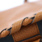 Gucci Tote Bag Leather Brownish Gold Hardware Bamboo Shoulder Tassel — view 7