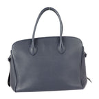 Louis Vuitton Mila MM Handbag Taurillon Leather Blue Marine — view 4