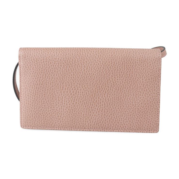 Gucci Shoulder Wallet Bag Calf Leather Pinkish Gold Hardware — view 3