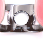 Hermes Variation Bangle Lacquered Wood Pinkish Black Cuff Bracelet — view 6