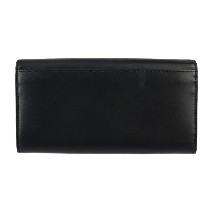Fendi Continental Wallet Long 7 M0264 Calf Leather Black Silver Hardware — view 3
