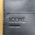 Loewe Tote Bag Leather Black White Mackintosh Argyle Chair Pattern Large Size — view 9