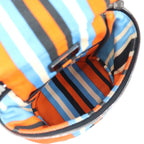 Prada Shoulder Bag 2 Vh147 Canvas Leather Orange Blue Ivory Black Silver — view 7
