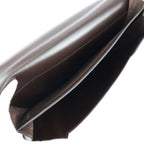 Hermes Clutch Bag Box Calf Dark Brown FACO GM 35 Second Document — view 9