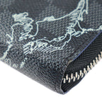 Louis Vuitton Zippy Organizer NM Long Wallet Leather Black And Gray — view 5