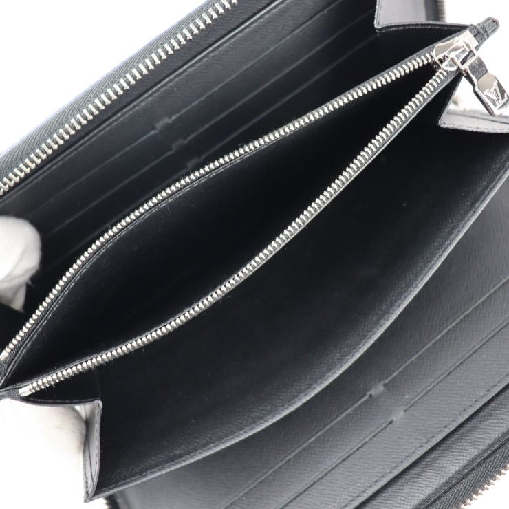 Louis Vuitton Zippy Organizer NM Long Wallet Leather Black And Gray — view 9