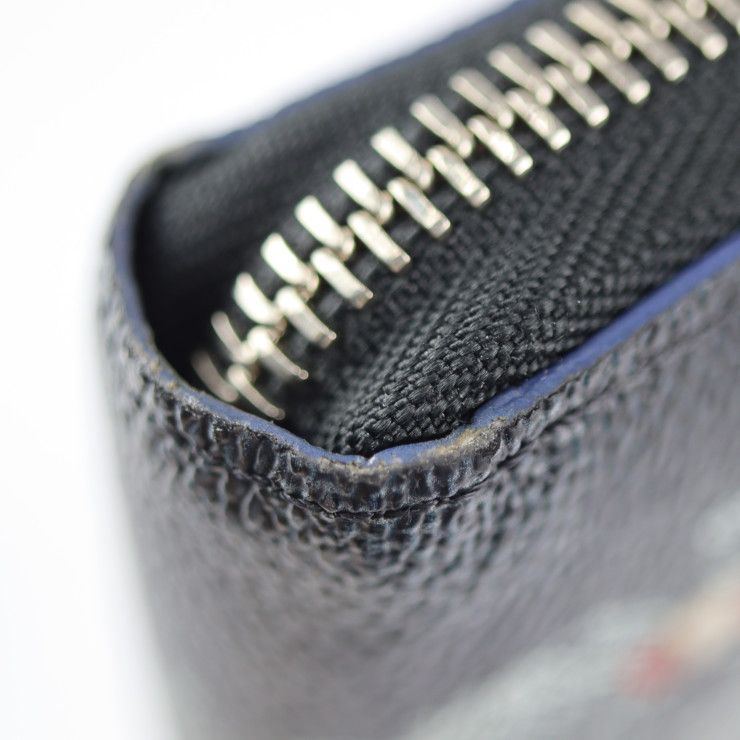Louis Vuitton Zippy Organizer NM Long Wallet Leather Black And Gray — view 6
