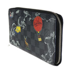 Louis Vuitton Zippy Organizer NM Long Wallet Leather Black And Gray — view 2