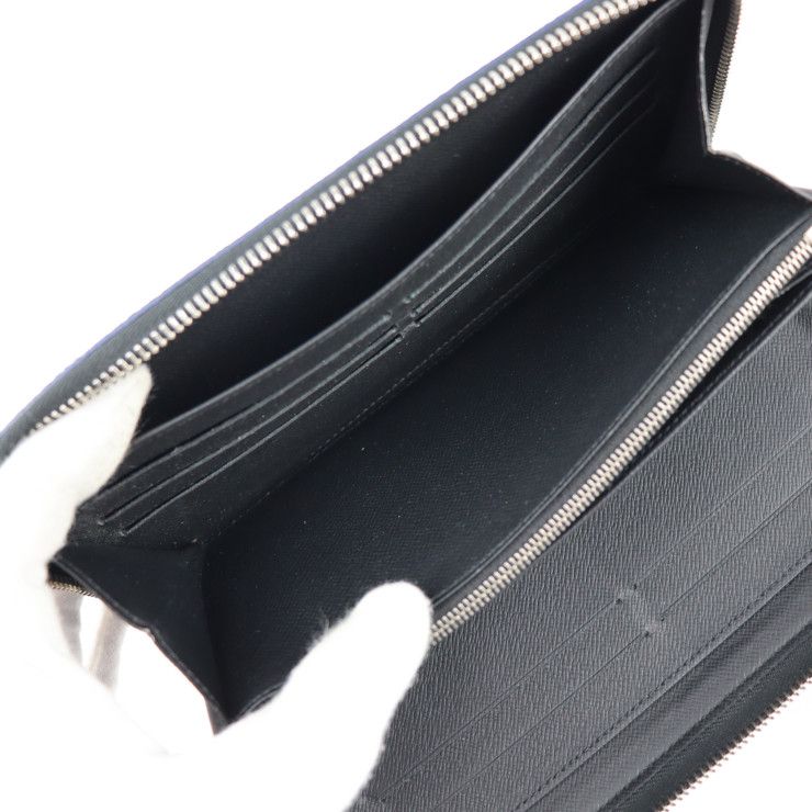 Louis Vuitton Zippy Organizer NM Long Wallet Leather Black And Gray — view 8