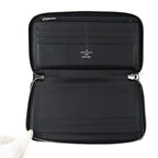 Louis Vuitton Zippy Organizer NM Long Wallet Leather Black And Gray — view 7