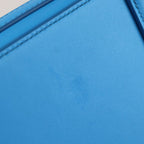 Dior Lock Vertical Pouch Shoulder Bag 2 ucl Leather Blue Silver Hardware — view 8