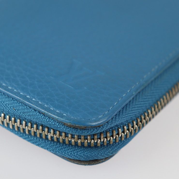 Louis Vuitton Zippy Wallet Vertical Long Taurillon Leather Blue — view 9
