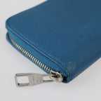 Louis Vuitton Zippy Wallet Vertical Long Taurillon Leather Blue — view 5