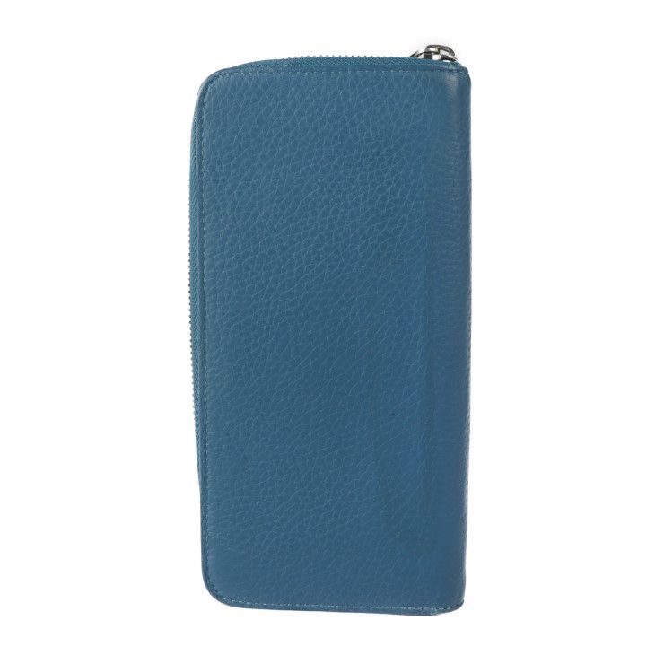 Louis Vuitton Zippy Wallet Vertical Long Taurillon Leather Blue — view 3