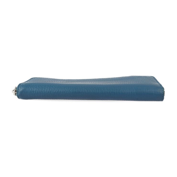 Louis Vuitton Zippy Wallet Vertical Long Taurillon Leather Blue — view 4