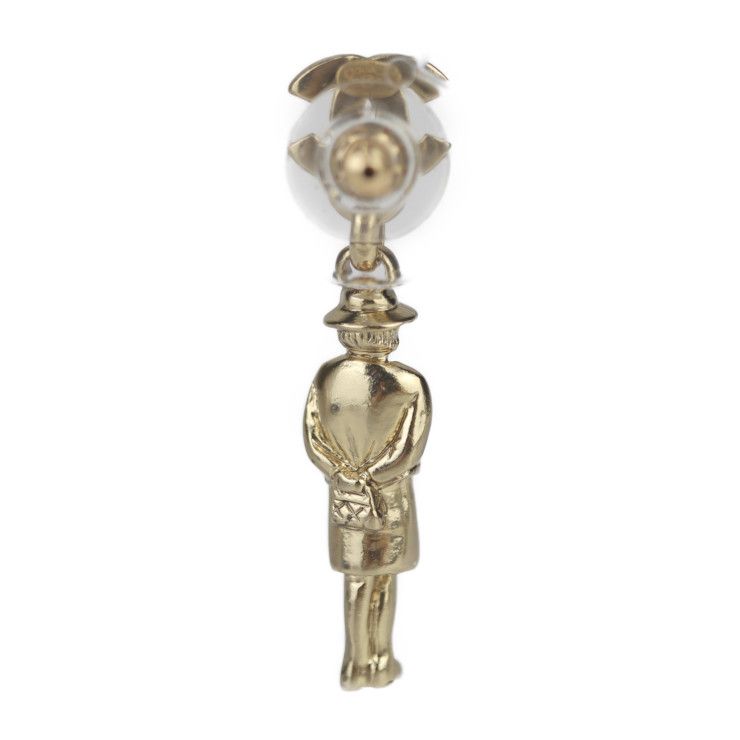 Chanel Metal Gold Mademoiselle Coco Mark Swing Doll Motif 02 — view 6