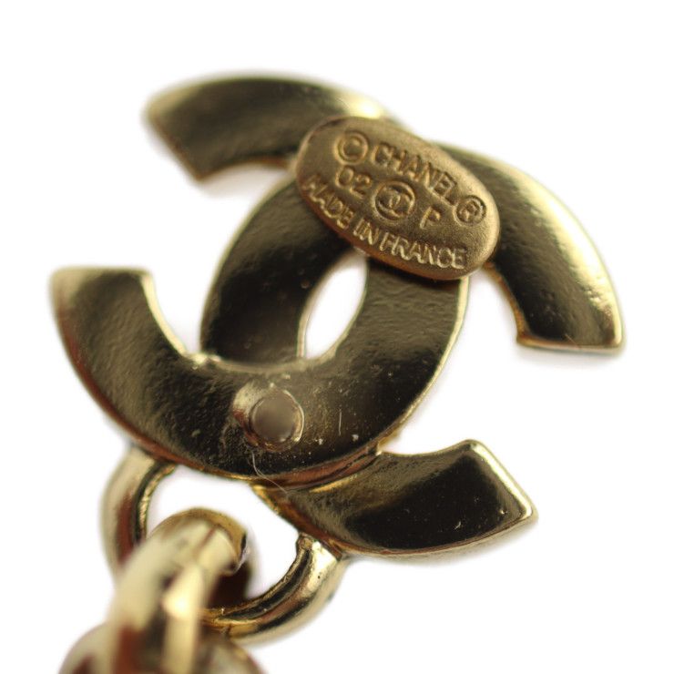 Chanel Metal Gold Mademoiselle Coco Mark Swing Doll Motif 02 — view 8