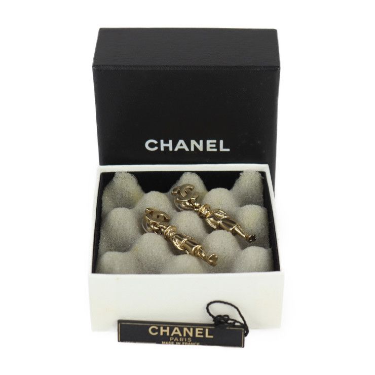 Chanel Metal Gold Mademoiselle Coco Mark Swing Doll Motif 02 — view 9
