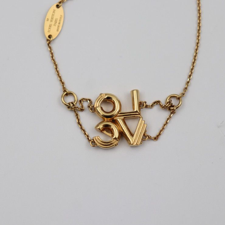 Louis Vuitton &me Love Bracelet Metal Gold Viton — view 5