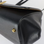 Bottega Veneta Angle Shoulder Bag Calf Leather Black — view 5