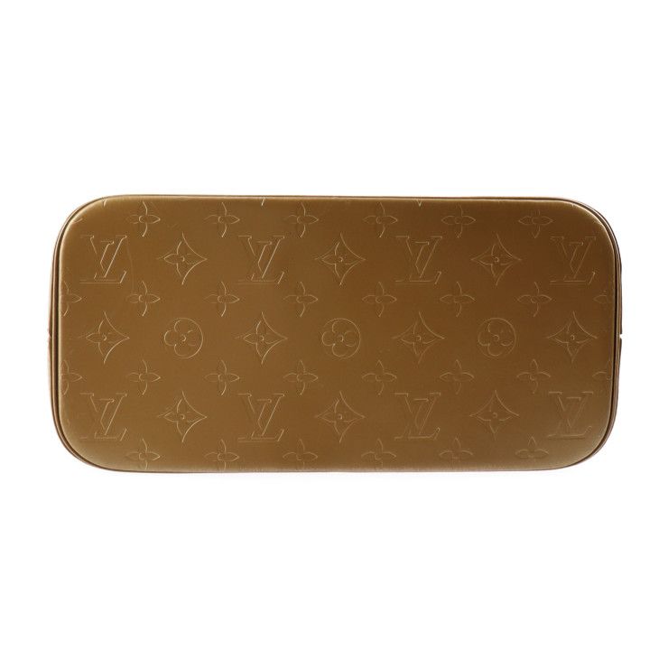 Louis Vuitton Stockton Handbag Leather Ambre Goldish Silver Hardware — view 4
