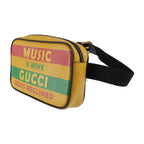 Gucci Belt Bag Waist Leather Yellow Multicolor Gold Hardware SONY — view 2