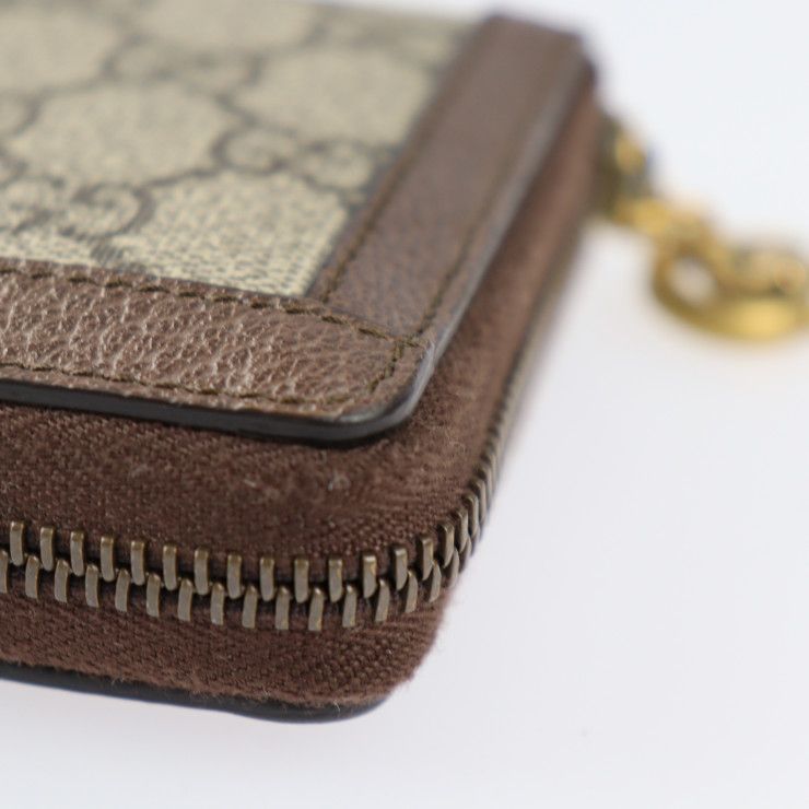 Gucci Ophidia Long Wallet Leather Beige Ebony Red Green — view 5