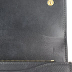 Celine Large Flap Wallet Bifold 10 B563 bel Calf Leather Black — view 6
