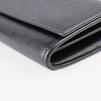 Celine Large Flap Wallet Bifold 10 B563 bel Calf Leather Black — view 5