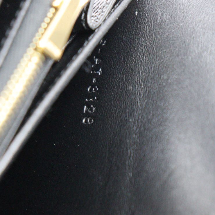 Celine Large Flap Wallet Bifold 10 B563 bel Calf Leather Black — view 8